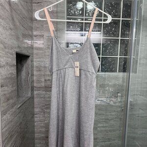 Anthropologie E by Eloise Blythe Gray Knit Chemise Lounge Gown Nightgown